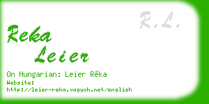 reka leier business card